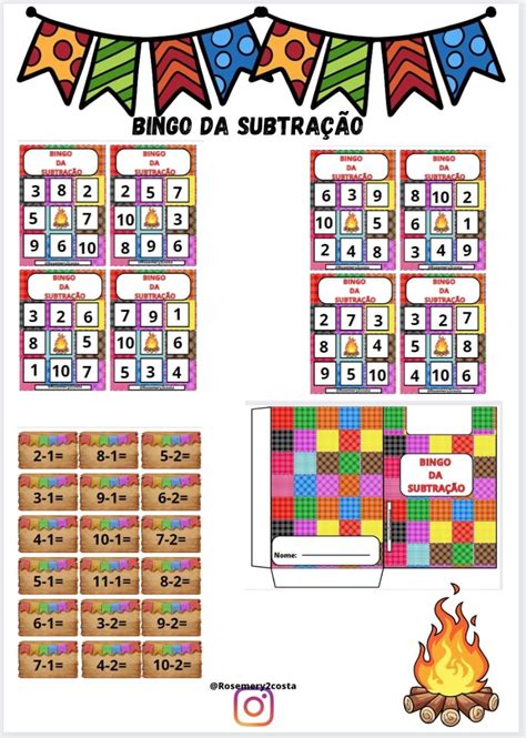 BINGO DA SUBTRAÇÃO