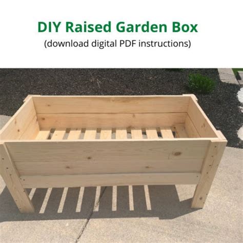 Digital Download ONLY Elevated Garden or Planter Box Instructions this ...