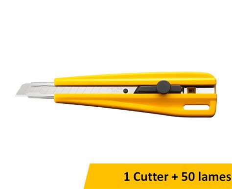 Cutters OLFA pour usage intensif série 300 9 mm 1 cutter lames de