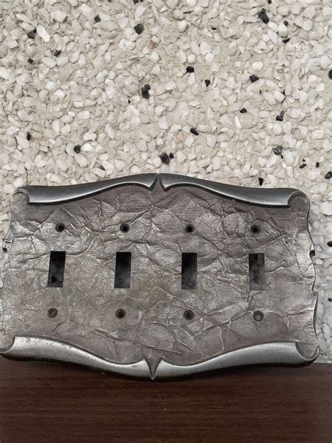 Vintage Silver Dusted Vintage Light Switch Cover 4 Etsy