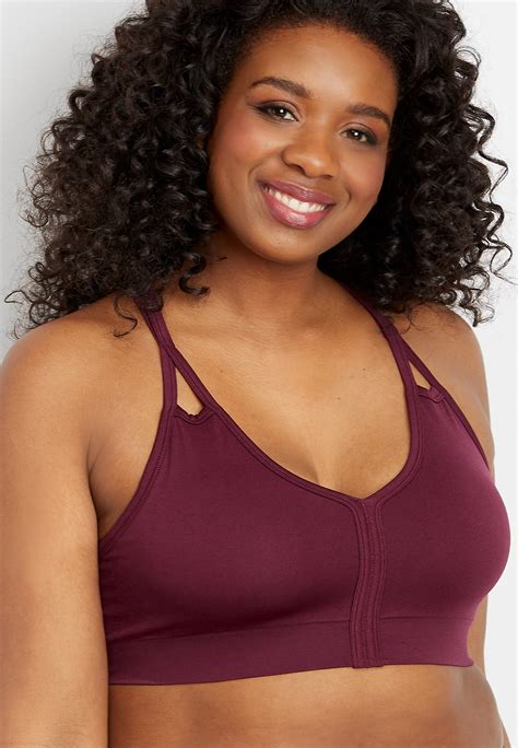 Plus Size Strappy Seamless Bralette Maurices