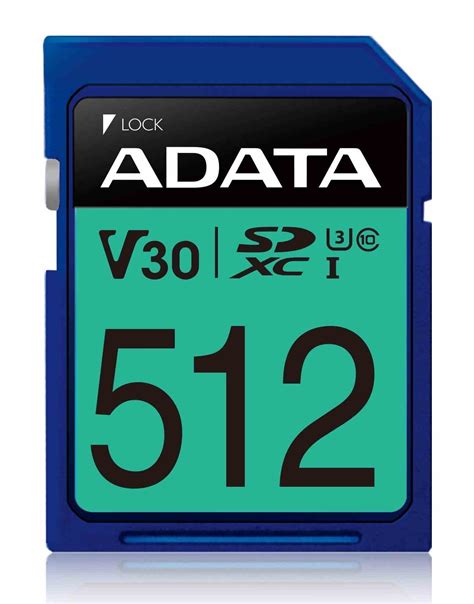 ADATA SDXC Karta 512GB Premier Pro UHS I U3 Class10 V30 100 80MB S