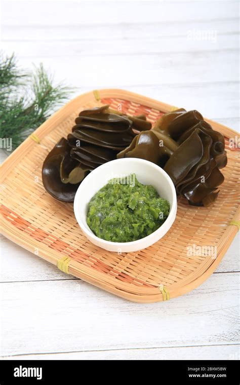 Mekabu Part Of Wakame Seaweed Stock Photo Alamy