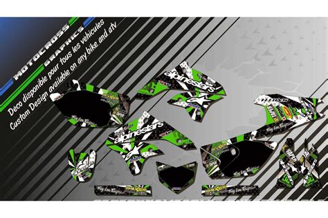 ALPINESTARS CA4B Graphic Kit KAWASAKI KLX 450 R Custom Graphics Mx