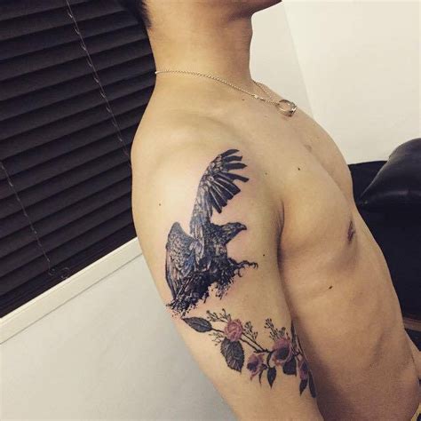 Eagle Tattoo On The Right Upper Arm