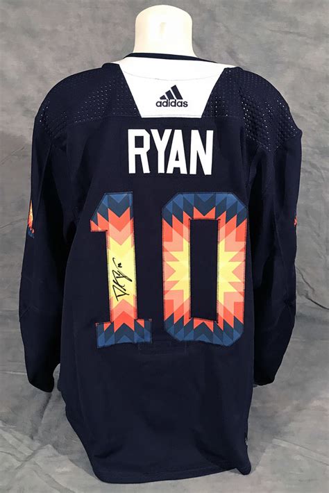 Derek Ryan Autographed Edmonton Oilers Pre Game Warm Up