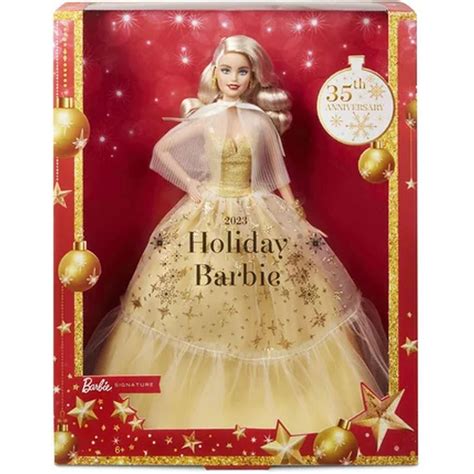 MATTEL Poupée Barbie Joyeux Noel Blonde pas cher Auchan fr
