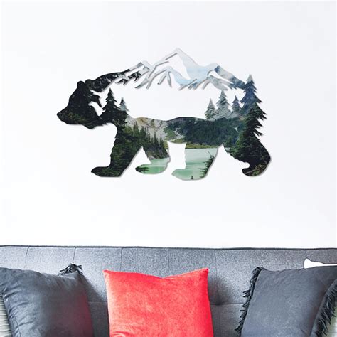 Metal Bear Wall Art Bear Wall Decor Bear Metal Sign Bear Wall