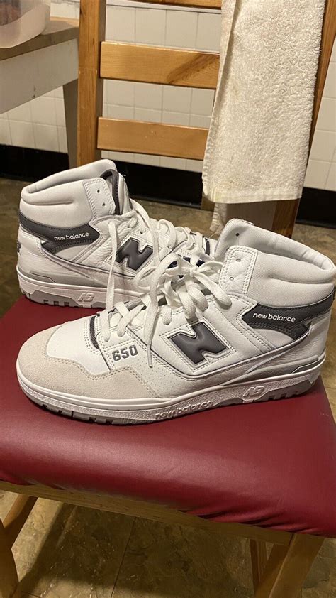 New Balance 650 White Black Bb650rce Mens Size 13 Vintage Basketball