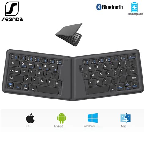 Ultra Slim Teclado Port Til Sem Fio Teclado Bluetooth Dobr Vel Recarreg