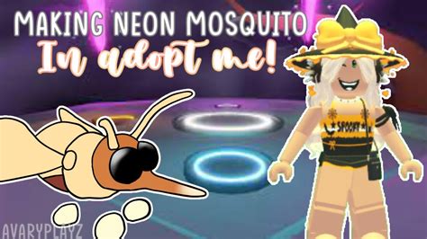 Making Neon Mosquito In Adopt Me Avary Playz Youtube