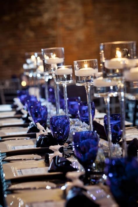 Blue And Silver Table Settings 1000 Ideas About Royal Blue Centerpieces