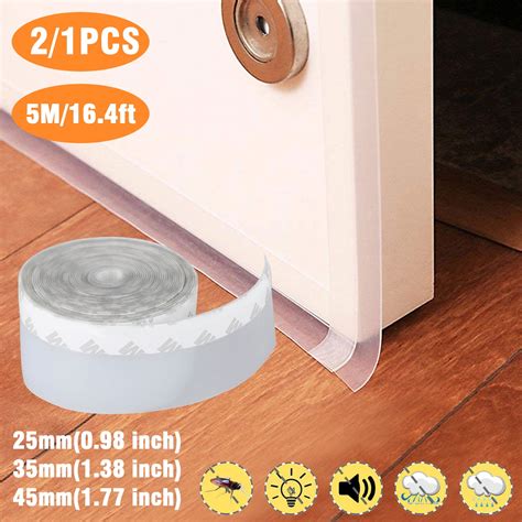 EEEkit 2 1 Roll Weather Stripping Silicone Seal Strip Silicone Door