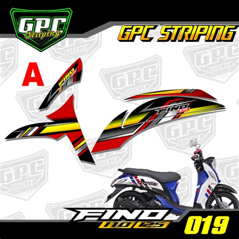 Sticker Striping FINO FI SEMI FULL VARIASI MOTOR Decal Stiker FINO