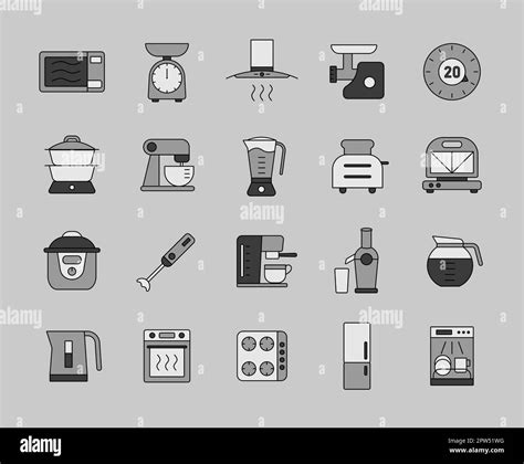 Kitchen Appliances Electronic Electrical Equipment Tool Vector