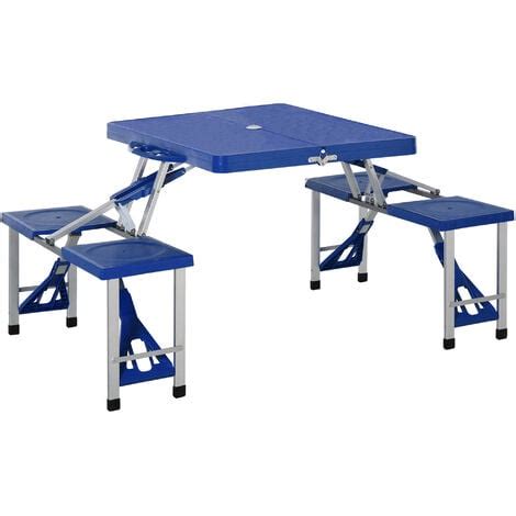 Table De Camping Pique Nique Pliante Portable En Plastique Avec