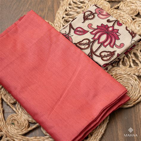 Plain Sarees With Contrasting Blouse Mahaa