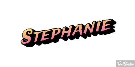 Stephanie Name Animated  Logo Designs