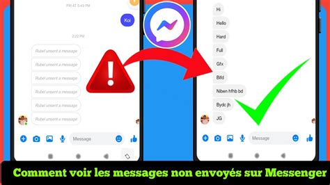 Comment Voir Les Messages Non Envoy S Sur Messenger Voir Les