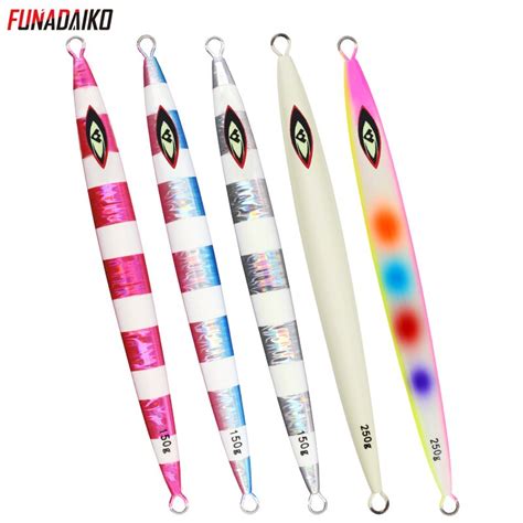 Funadaiko Pesca Slow Jigging Lures G G G Metal Jig Luminous