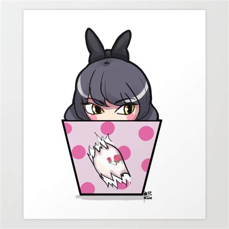 Blake in a Box - Chibi RWBY Art Print by Ho Piu Fame Studios | Society6