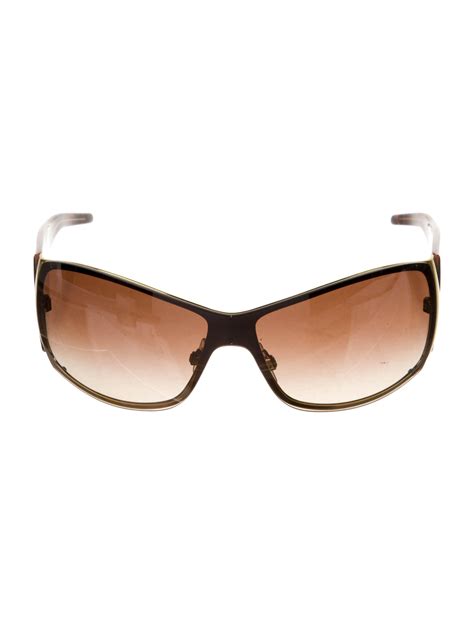 Dolce And Gabbana Shield Gradient Sunglasses Black Sunglasses Accessories Dag398099 The