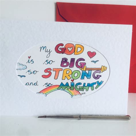 My God Is So Big So Strong And So Mighty Bible Song Lyric Scripture