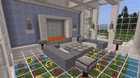 Minecraft Pe Glass Floor Of Flowers Youtube