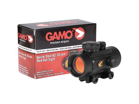 Gamo 30mm Quick Shot BZ Mire compacte à point rouge pour carabine à