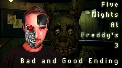 Five Nights At Freddy S 3 Good Ending And Bad Ending Night 5 And 6