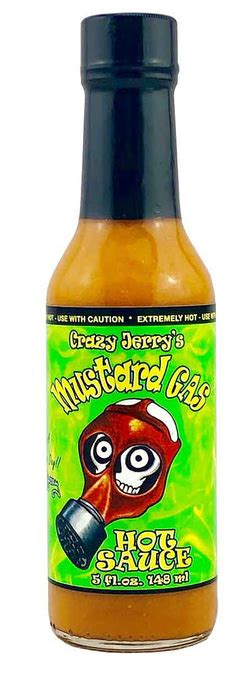 Crazy Jerrys Mustard Gas Hot Sauce