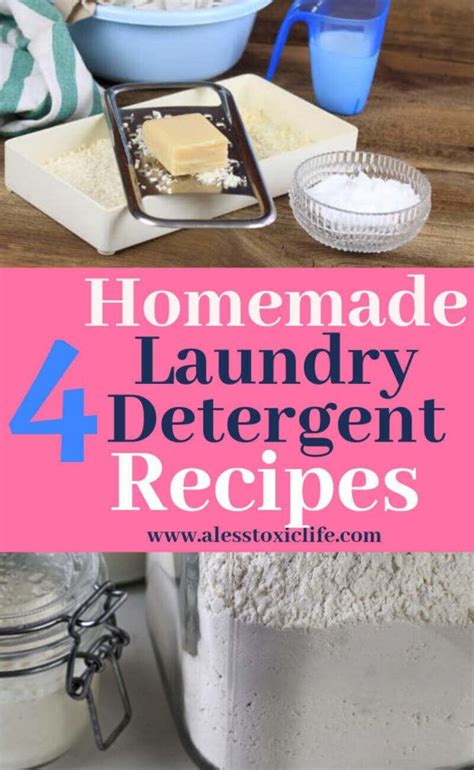 How To Make Homemade Laundry Detergent A Less Toxic Life Homemade Laundry Detergent