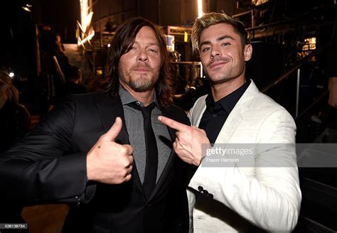 Actors Norman Reedus And Zac Efron Attend Spike Tvs 10th Annual Guys