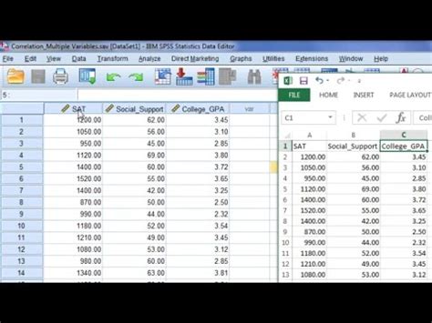 How To Export An Spss Data File Into Microsoft Excel Youtube