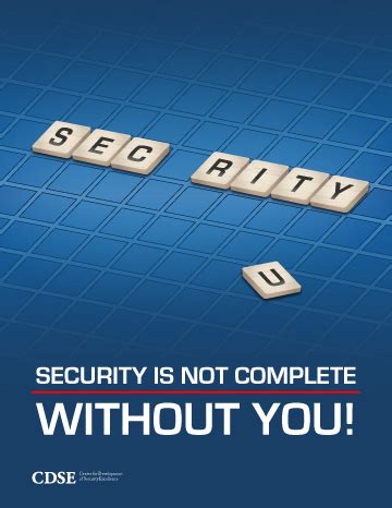 Security Is Not Complete Without You Center For Development Of