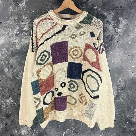 Vintage Vintage 90s Psychedelic Sweaters Gem