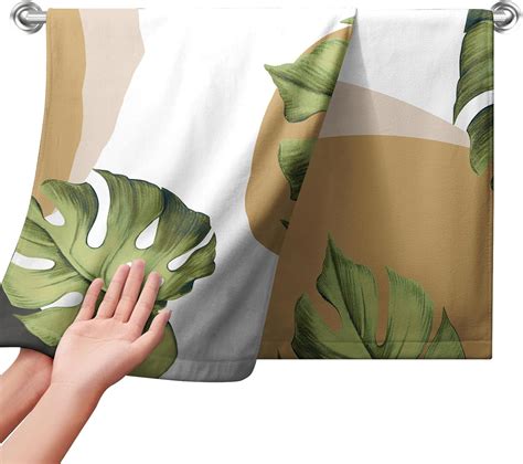 Amazon Kwlegh Boho Tropical Leaf Hand Towels For Bathroom Set Of