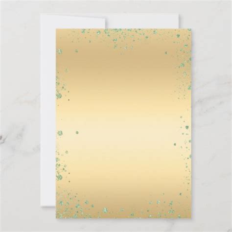 Sweet 16 Emerald Green Gold Dress Floral Invitation Zazzle