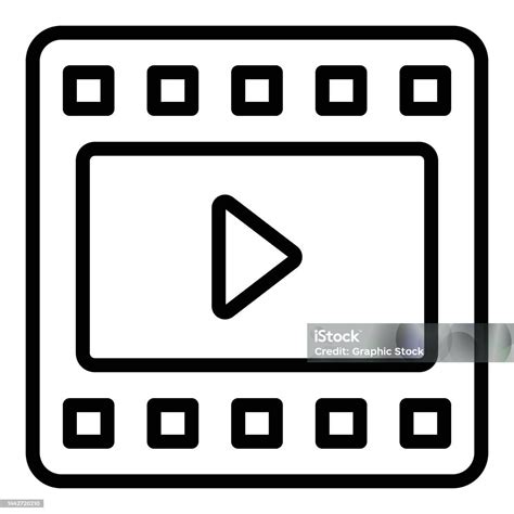 Filmstrip Icon User Interface Vector Illustration As A Simple Vector