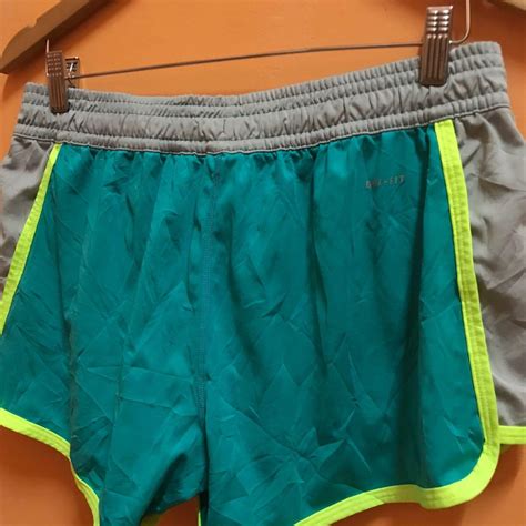 Nike Womens Dri For Short Greengray Womens Fashion Bottoms