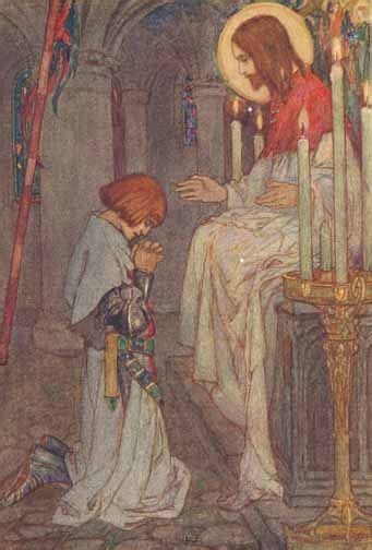 Rise Up And Look And Listen Galahad By Florence Harrison Artist