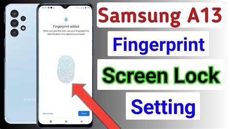 Samsung A13 Fingerprint Screen Locksamsung A13 Fingerprint Kaise