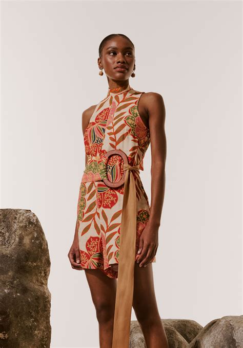 Macaquinho Golinha Amarração Estampado Bohemia CaCay Carioca Brasileira e Latina