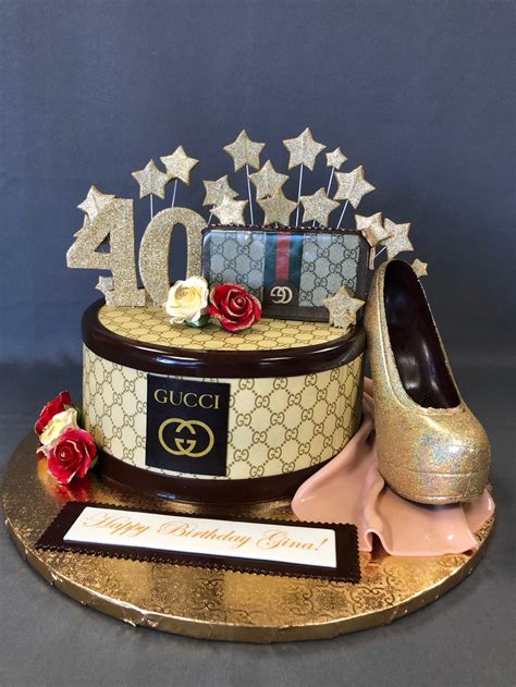 Gucci Themed 40th Birthday Cake — Skazka Cakes