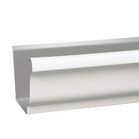 Amerimax Home Products 6 In X 10 Ft White Aluminum K Style Gutter