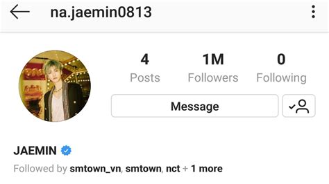 Nct Dream Center On Twitter Jaemin Instagram Hit M Followers