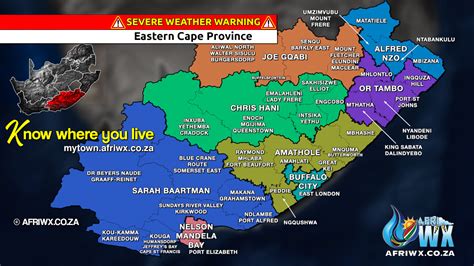 South Africa Municipal Localities Province Maps Thunderstorms Severe