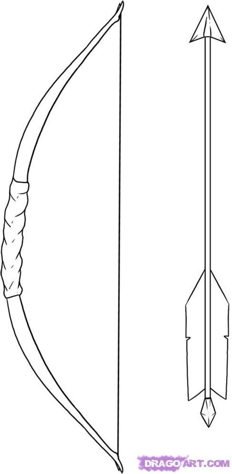 How To Draw A Bow And Arrow Step By Step Guide