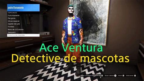 COMO DESBLOQUEAR INDUMENTARIA DETECTIVE DE MASCOTAS ACE VENTURA GTA V