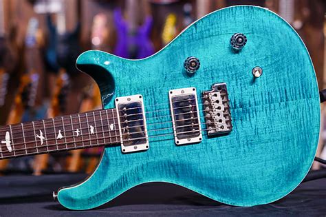 Prs Ce24 Wood Library Turquoise 250943 Reverb